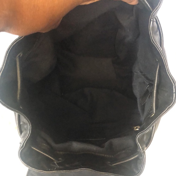 PRIVATE STASH BY SHARMASTER Leather Company black leather backpack. - Picture 14 of 14